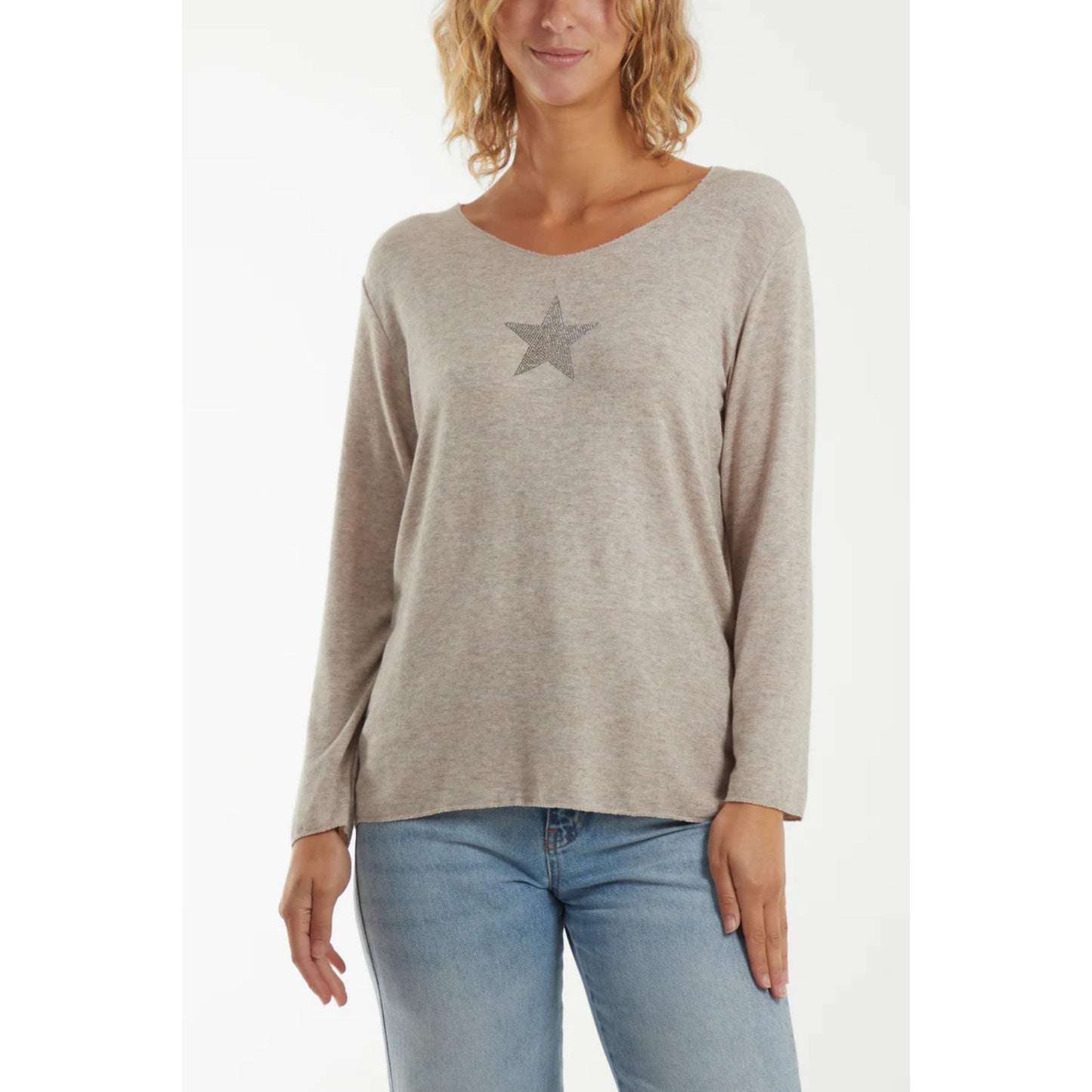 Diamante star top - Stone