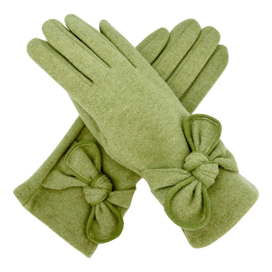 Bow gloves - Green