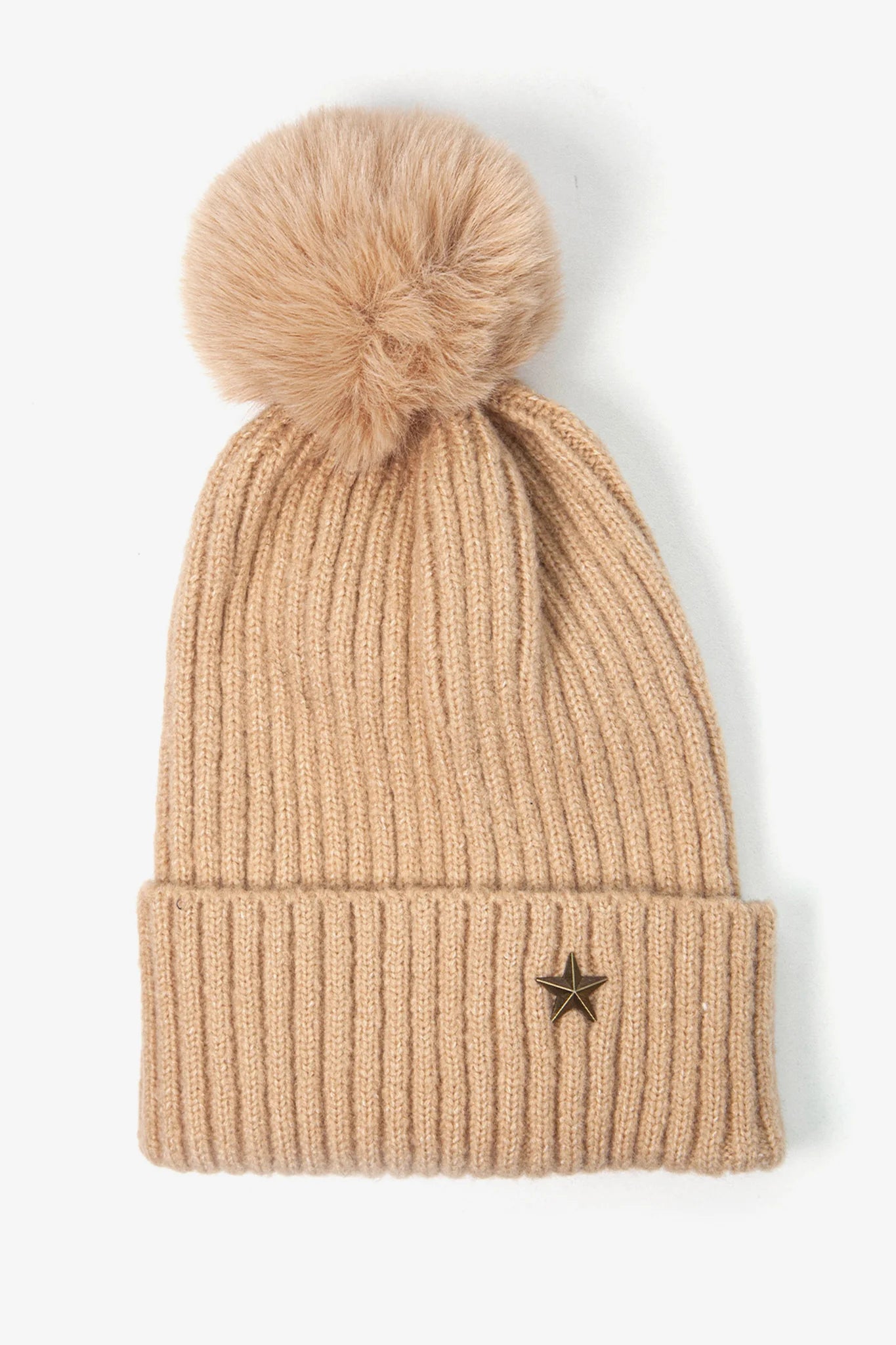 Bobble hat - Camel