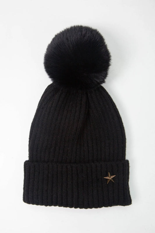 Bobble hat  - Black