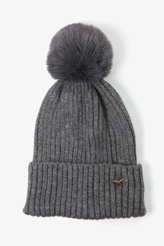 Bobble hat  - Grey