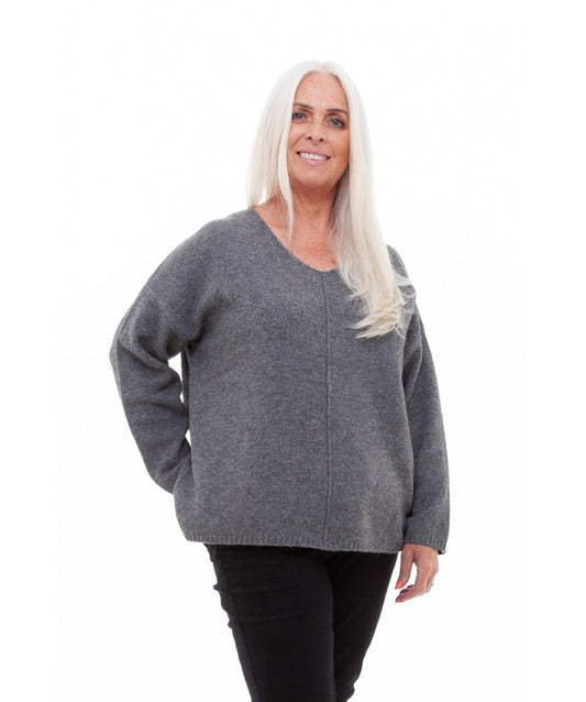 Chunky knit jumper - Grey