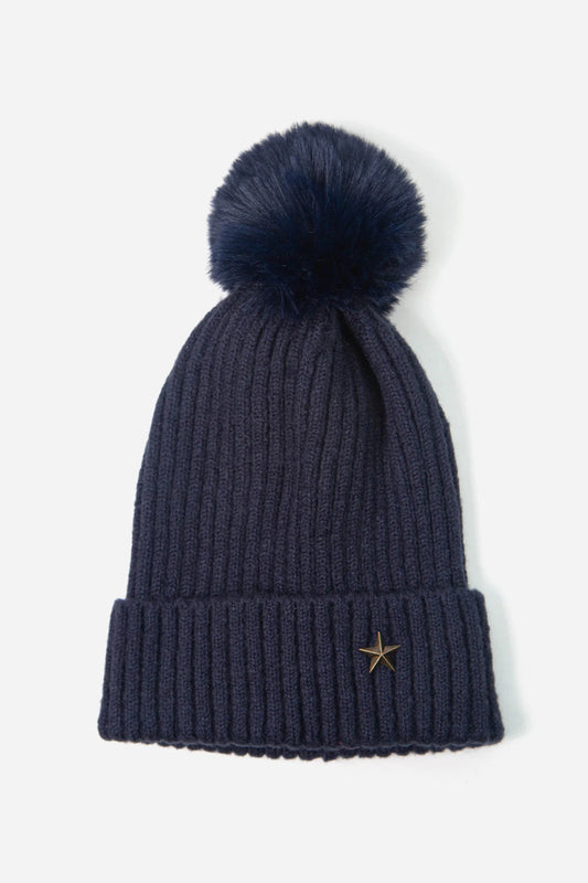 Bobble hat  - Navy