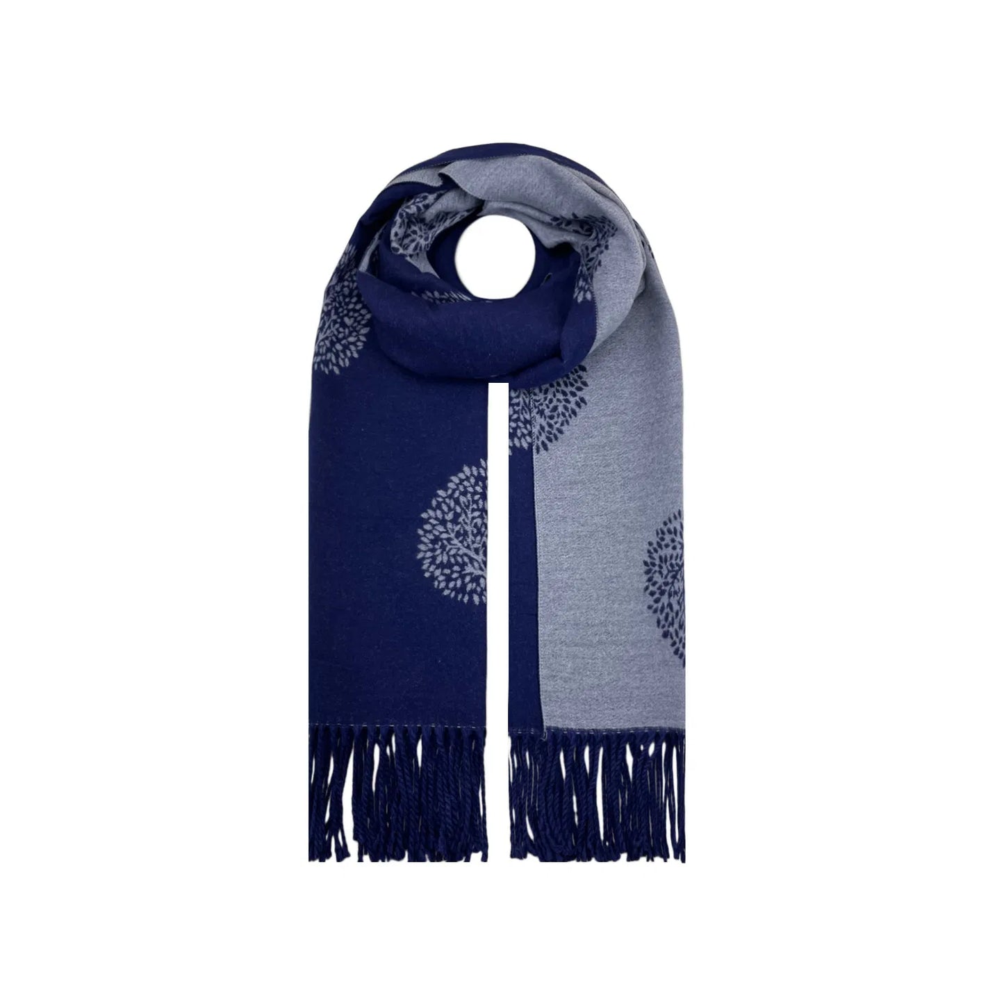 Mulberry tree pashmina - Navy