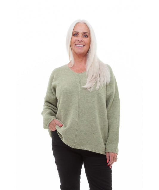 Chunky knit jumper - Pistachio