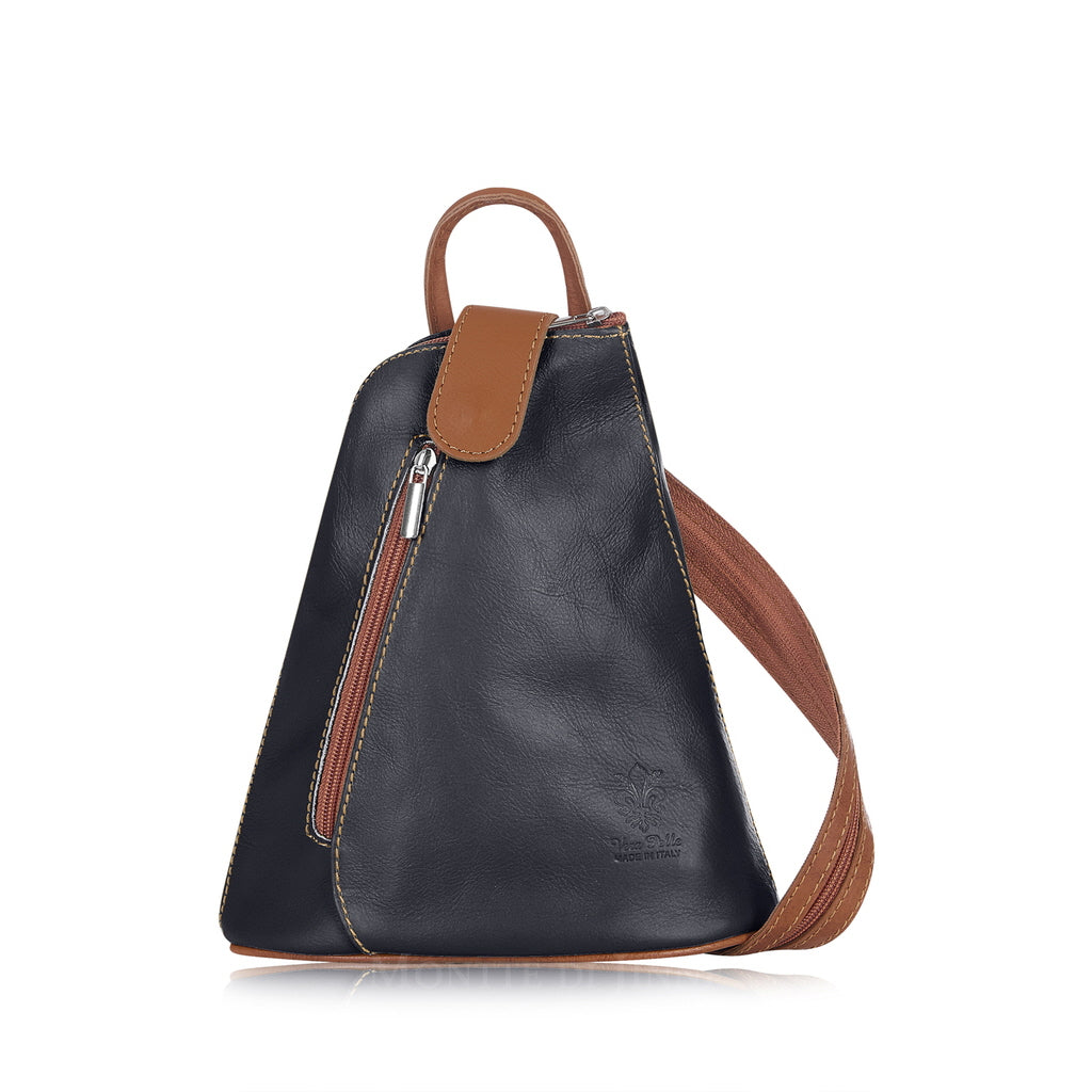 Soft leather backpack on sale purse